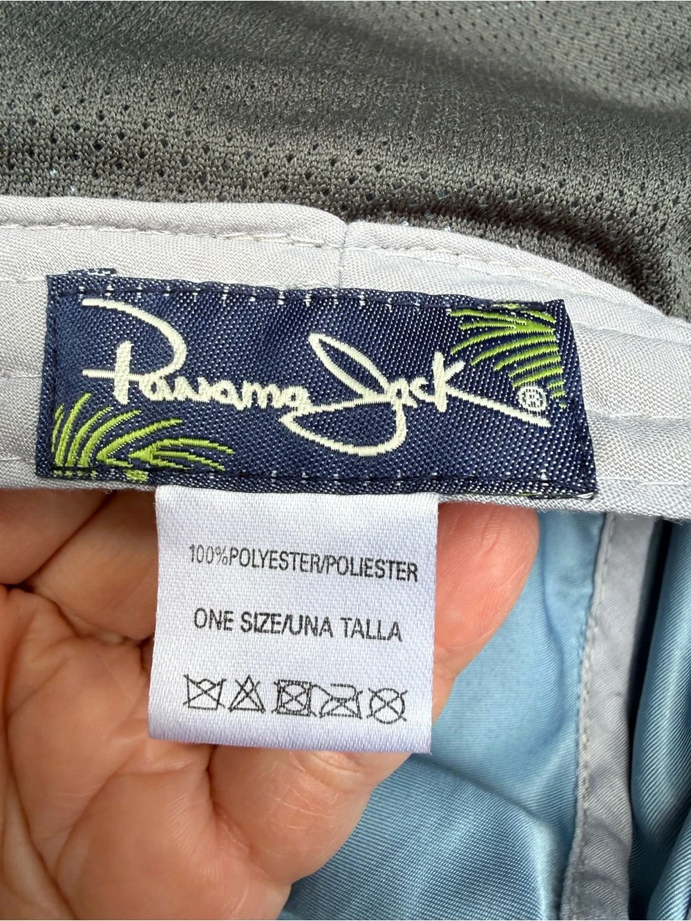 Panama Jack Blue Sun Hat With Neck Flap Nylon OS